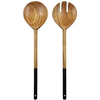 George Home Black Wood Tongs