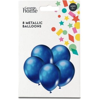 George Home Blue Metallic Balloons
