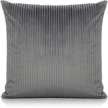 George Home Charcoal Jumbo Cord Cushion