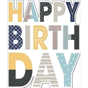 George Home Diecut Happy Birthday Card