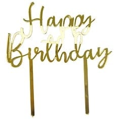 George Home Gold Cake Topper