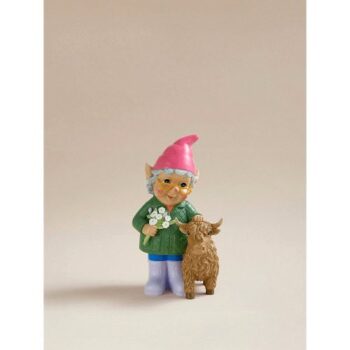 George Home Grandma with Highland Cow Gnome