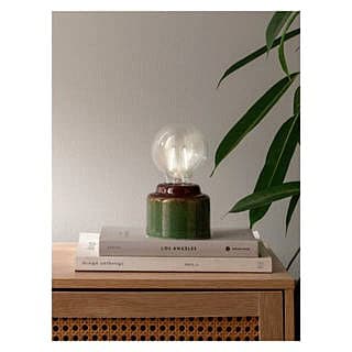 George Home Green Reactive Glaze Lamp