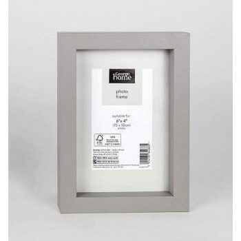 George Home Grey Boxed Frame 6x4Inch