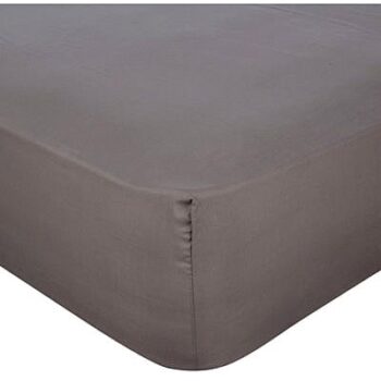 George Home Grey Fitted Sheet Single