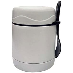 George Home Grey Food Flask with Spoon