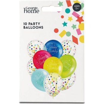 George Home Happy Birthday Confetti Balloons