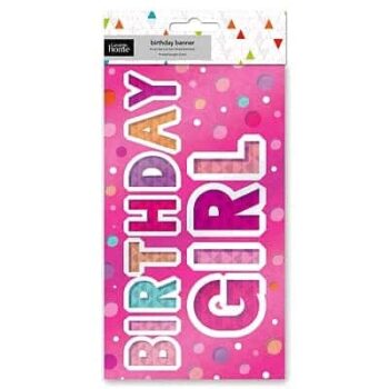 George Home Happy Birthday Pink Banner