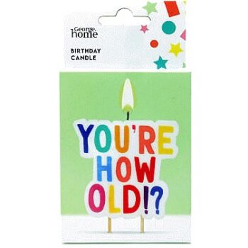 George Home How Old? Large Candle