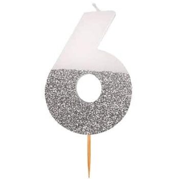 George Home Large Number Candle 6