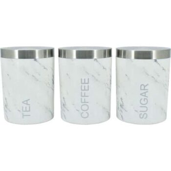 George Home Marble Plastic Canisters