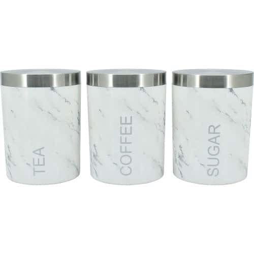George Home Marble Plastic Canisters