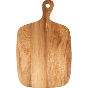 George Home Natural Acacia Serving Platter With Handle