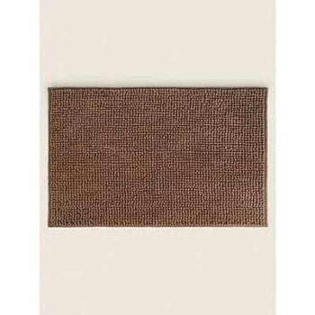 George Home Natural Chenille Bath Mat