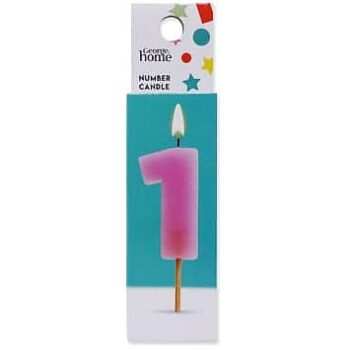 George Home Number Candle 1