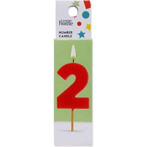 George Home Number Candle 2
