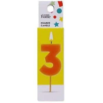 George Home Number Candle 3