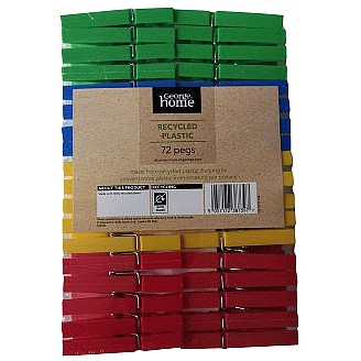George Home Recycled Plastic Pegs (72)