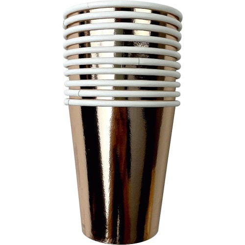 George Home Rose Gold Paper Cups