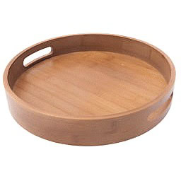 George Home Round Wooden Tray