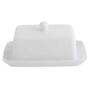 George Home Simply White Butter Dish