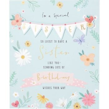 George Home Sister Birthday Card