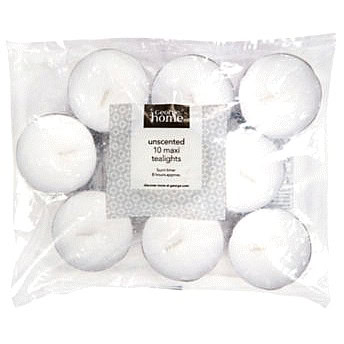 George Home Unscented Maxi Tealights
