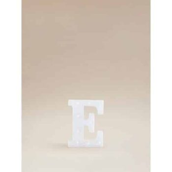George Home White Alphabet Light E