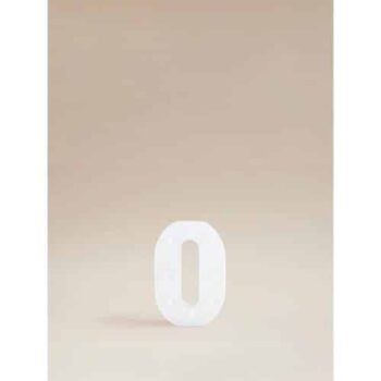 George Home White Alphabet Light O