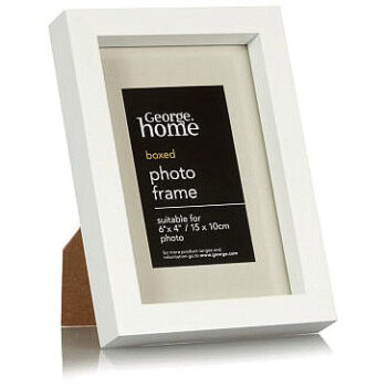 George Home White Boxed Frame 6x4Inch
