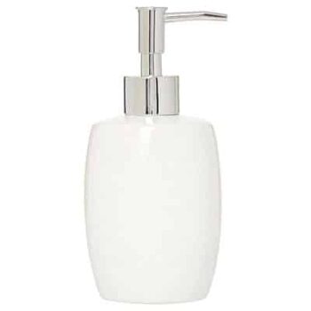 George Home White Ceramic Soap Dispenser