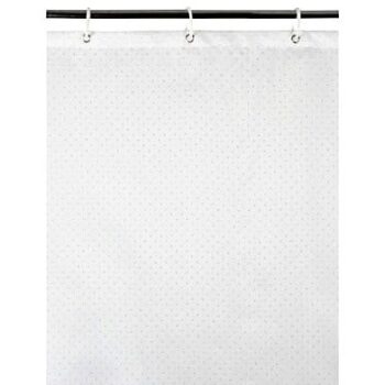 George Home White Glitter Shower Curtain