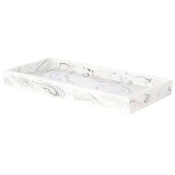 George Home White Marble Effect Tray