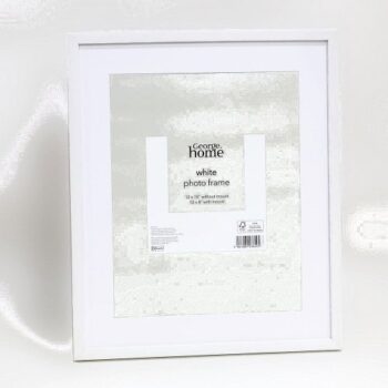 George Home White Plastic Frame