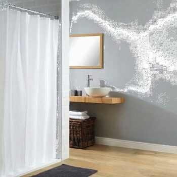 George Home White Shower Curtain