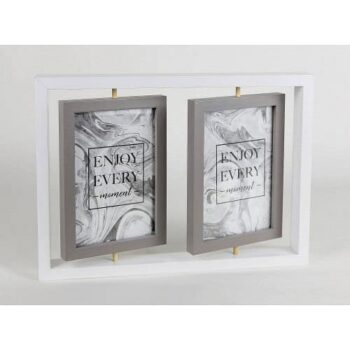 George Home White Spinning 4 Aperture Photo Frame 4x6Inch