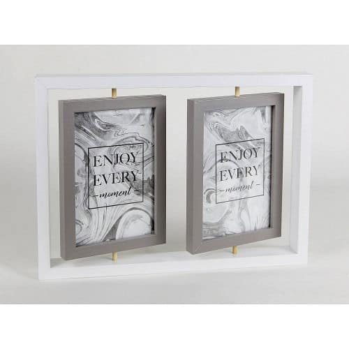 George Home White Spinning 4 Aperture Photo Frame 4x6Inch