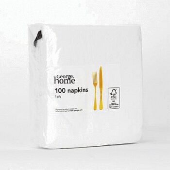 George Home White Value Napkin