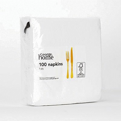 George Home White Value Napkin