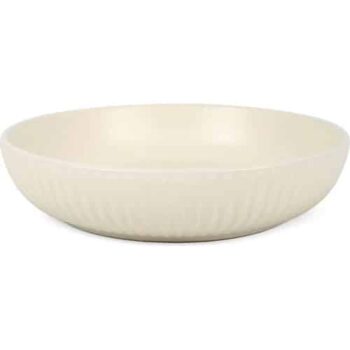 George Home Wide Rib Natural Pasta Bowl