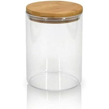 George Home Wood Top Canister
