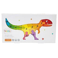 George Home Wooden Dino Number Puzzle