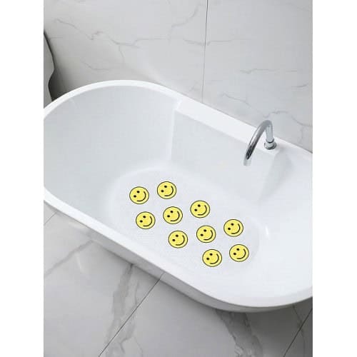 George Home Yellow Lucky Charm Smiles PVC Bath Mat
