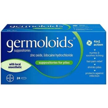 Germoloids Haemorrhoid Suppositories with Anaesthetic Piles Treatment (24)