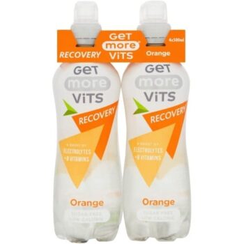 Get More Vitamins Recovery Still Water Orange Drink (4 x 500ml)