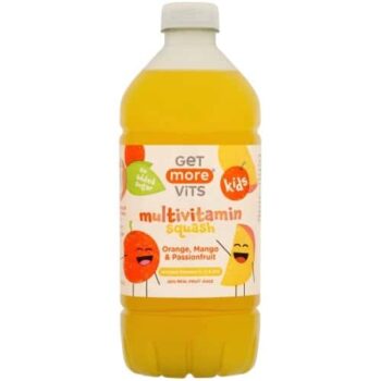 Get More Vits Kids Multivitamin Squash Orange Mango & Passionfruit (750ml)