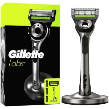 Gillette Labs Exfoliating Razor with Magnetic Stand & Cartridge Silver