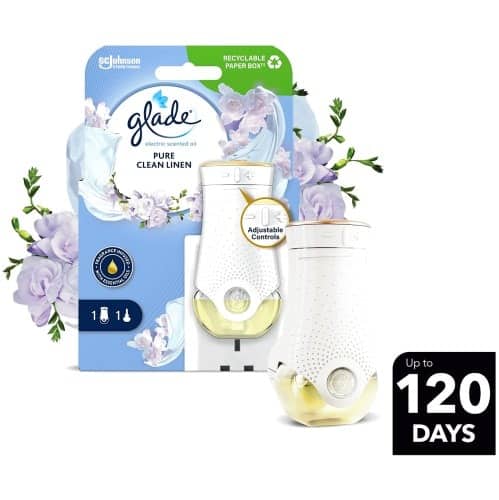 Glade Plug Ins Scented Oil Holder Pure Clean Linen (20ml)
