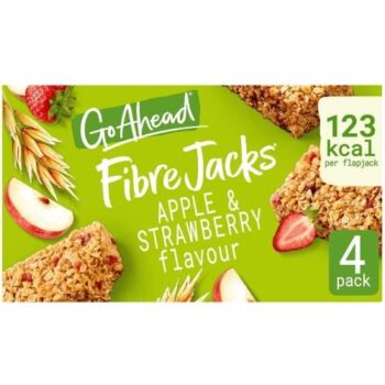 Go Ahead Fibre Jacks Apple & Strawberry Multipack Snack Bars (4 x 29.7g, 118.9g)