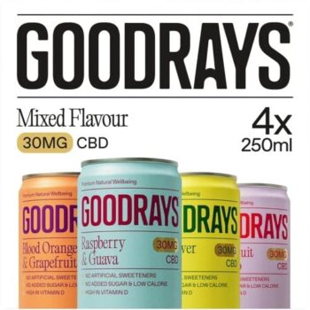Goodrays CBD Mixed Pack Sparkling Drink (4 x 250ml)